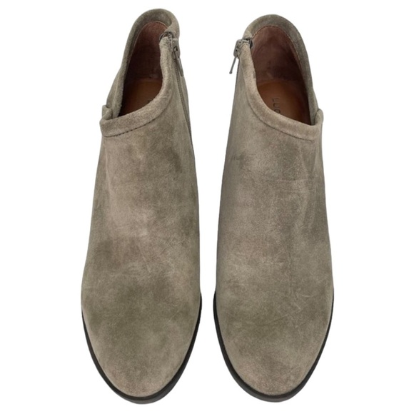 Lucky Brand Salza Brindle Suede Leather Womens Ankle Boots Size 9.5M - Picture 5 of 12